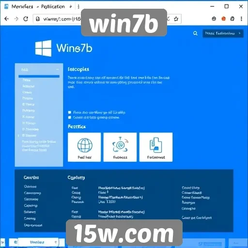 análise da interface do site win7b